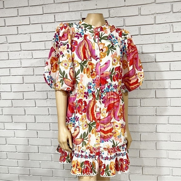 Farm Rio‎ Women’s Spring Bananas Belted Minidress - Picture 8 of 9